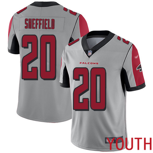 Atlanta Falcons Limited Silver Youth Kendall Sheffield Jersey NFL Football 20 Inverted Legend